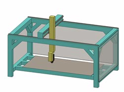 modle du Cabinet CNC 5 axes