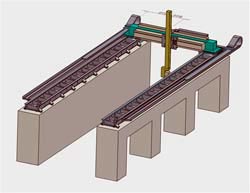 5 axis CNC Router at stone walls